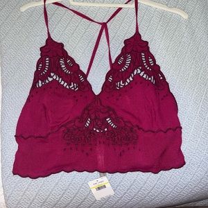Free people intimates bralette. Purple. NWT never worn! Size M